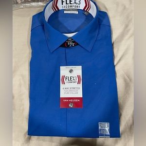 Blue dress shirt, brand new.